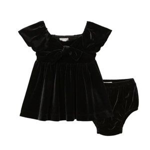 Habitual Dress Baby Kid 18 Month Velour Babydoll Short Sleeve ALine Diaper Cover